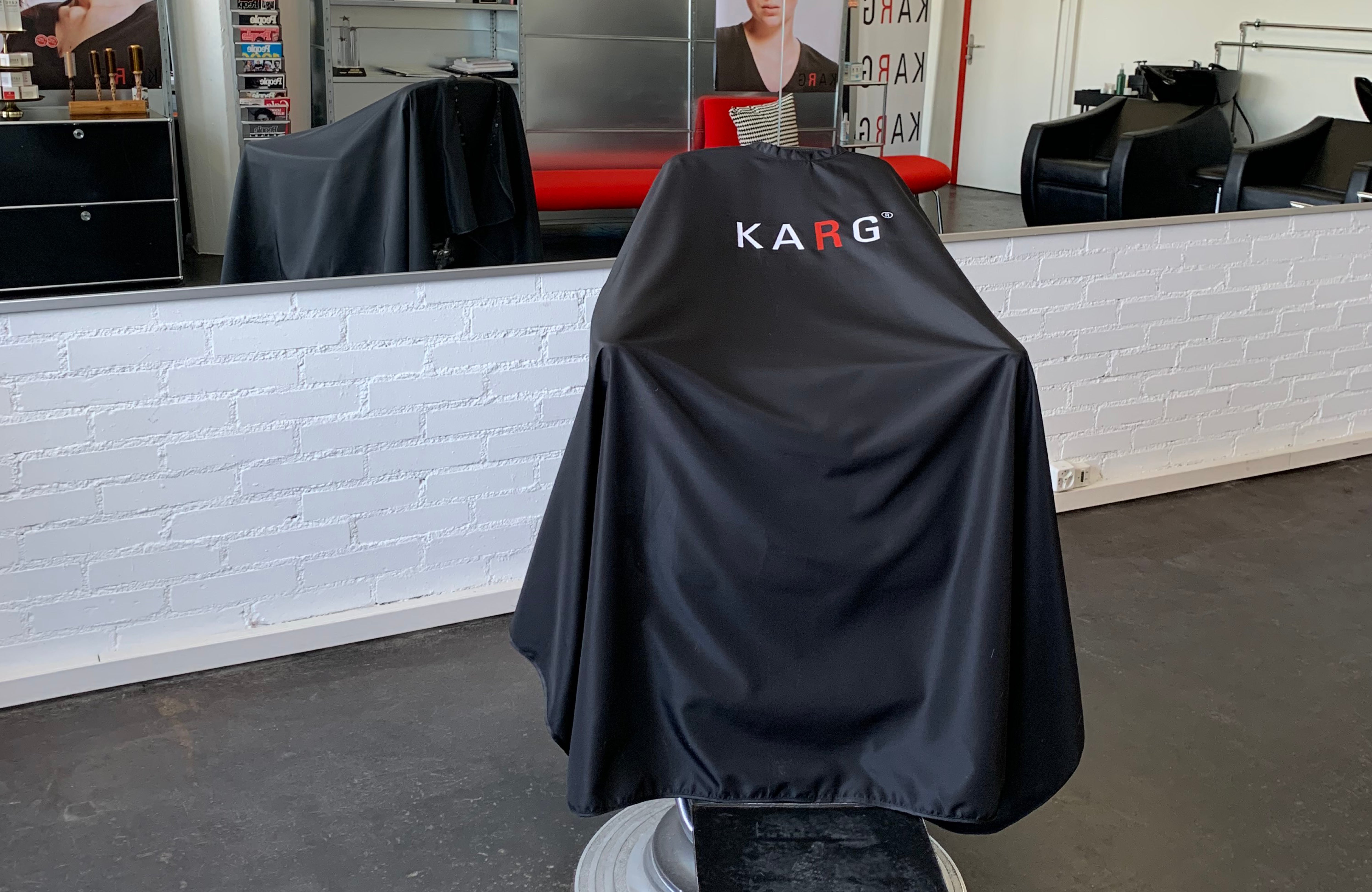 Barber Cape - LV Black at KK Hair